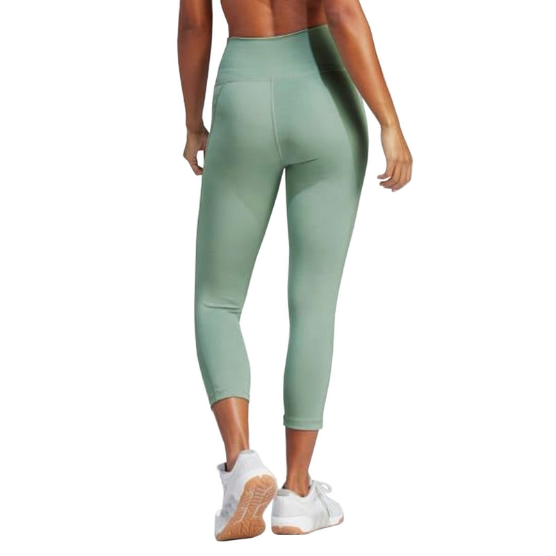 adidas - Women's Optime Stash Pocket High-Waisted 3/4 Leggings (HR5417)