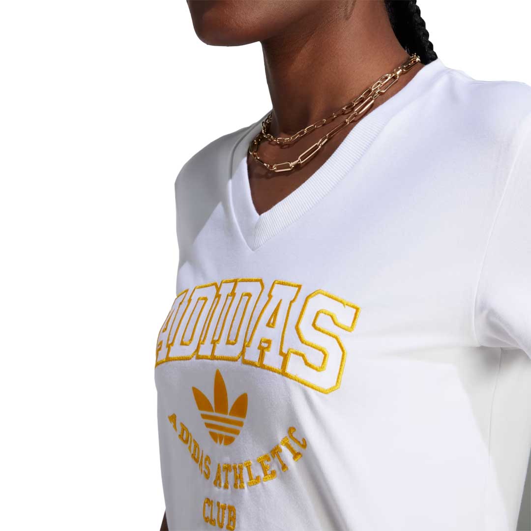 adidas T shirt court avec bordure en dentelle W Originals II5608 SVP Sports