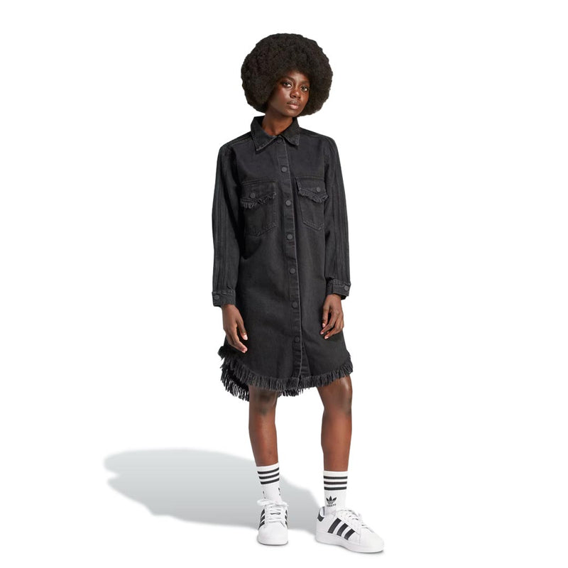 adidas - Women's Originals X Kseniaschnaider Fringe Shirt Dress (IJ8342)