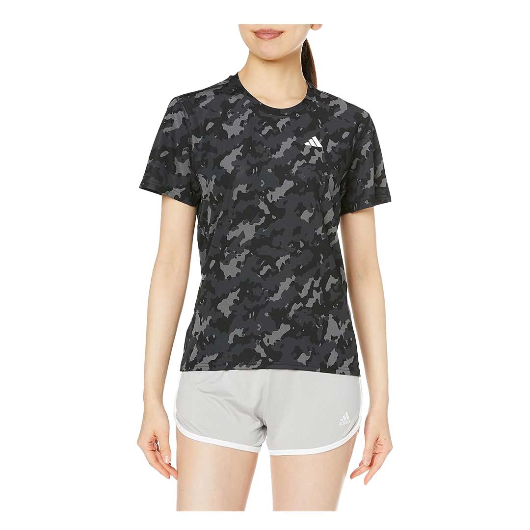 Adidas Women s Own The Run AOP T Shirt HM4250