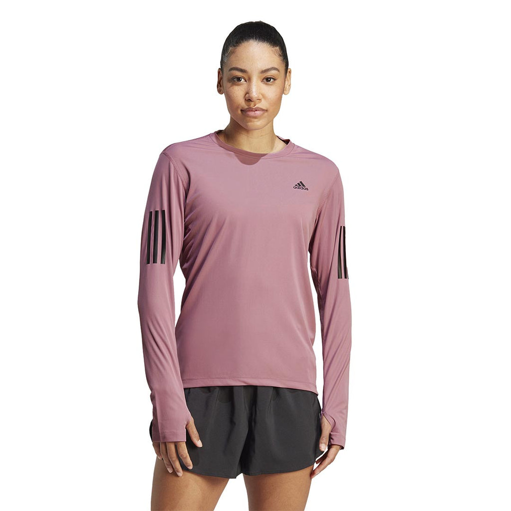 adidas - T-shirt à manches longues Own The Run pour femme (IL4121) 