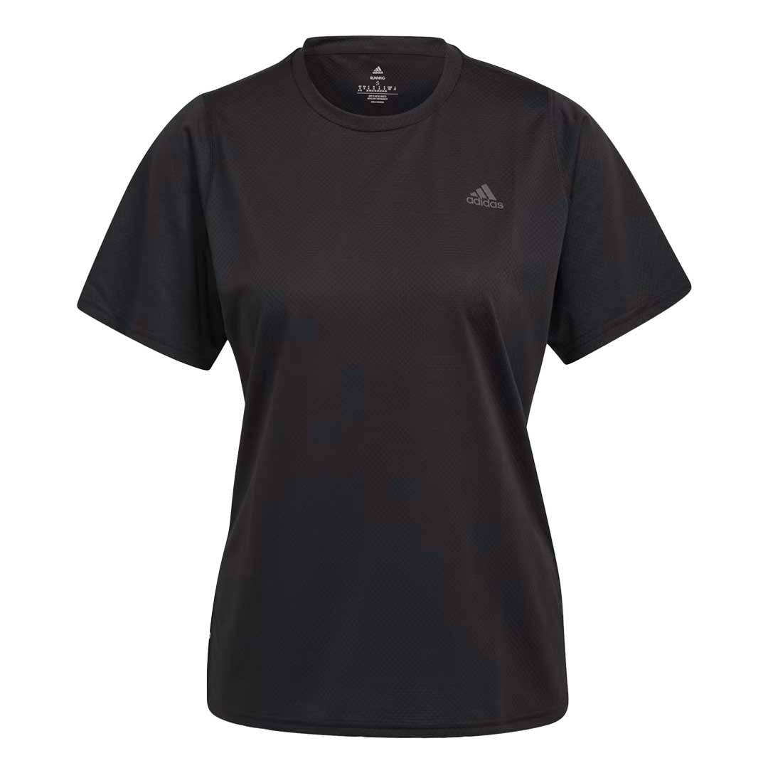 Adidas Women s Run Icons 3 Bar T Shirt H57742 Black XS