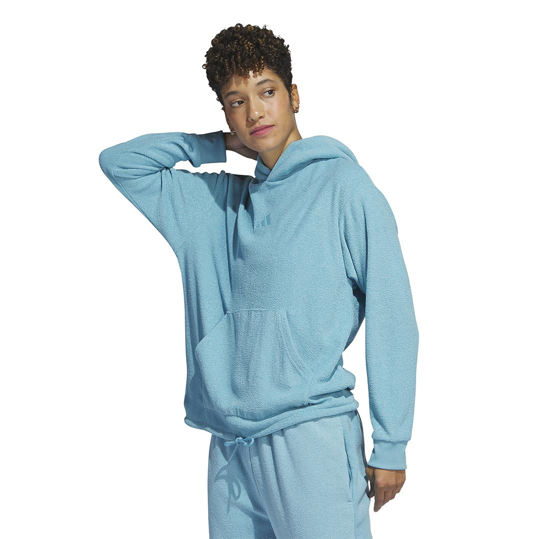 Blue adidas cropped hoodie online