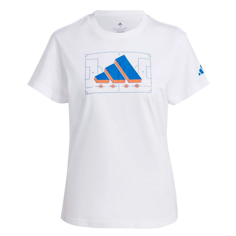 adidas - T-shirt à logo de football pour femme (II3574) 