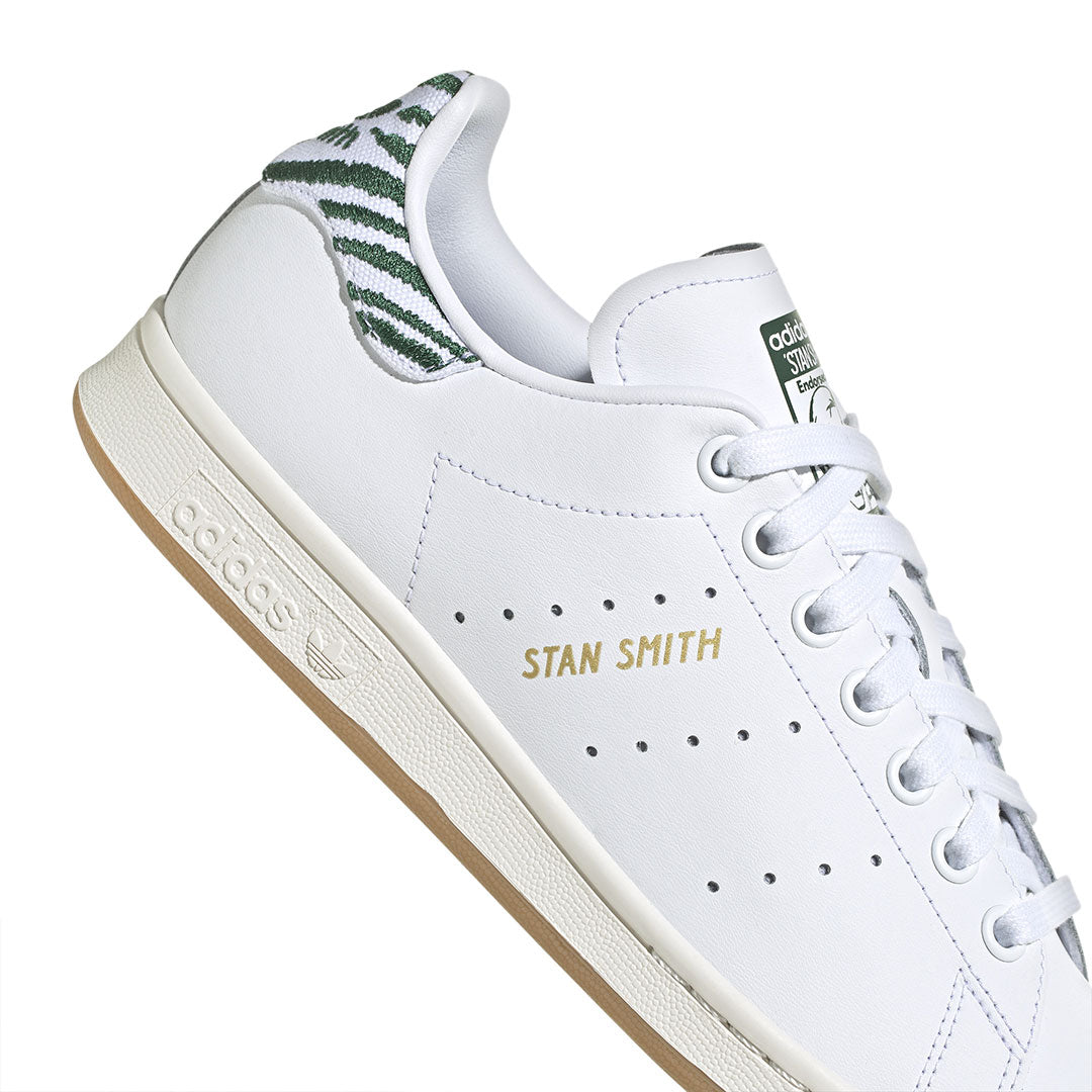 Adidas Women s Stan Smith Shoes IG7373 Wht Dk.Grn W5