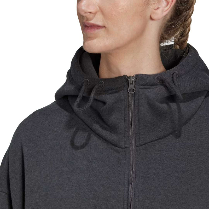 adidas - Women's Studio Lounge Fleece Full Zip Hoodie (HH8532)