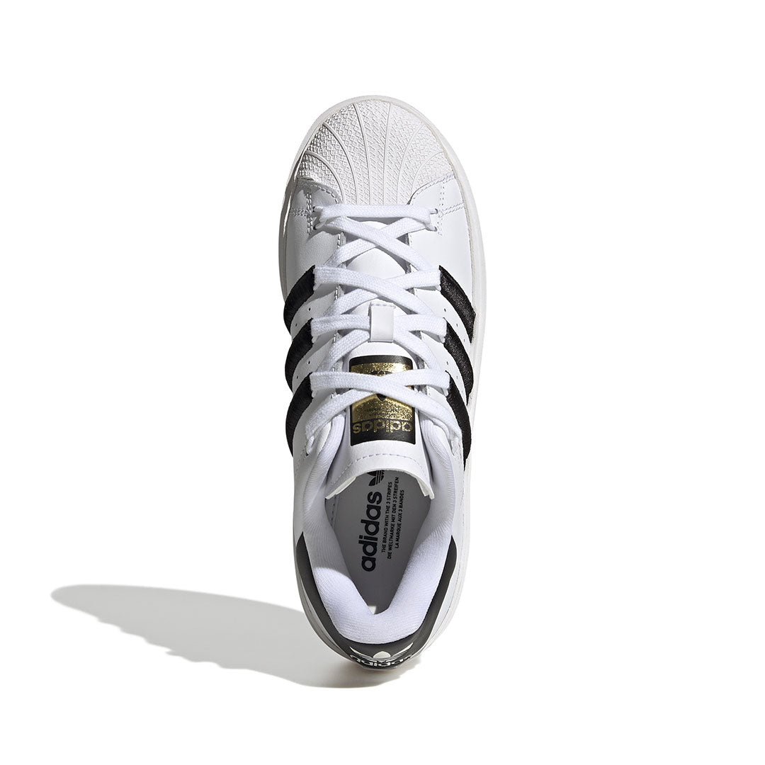 Adidas shoes white with black stripes womens best sale