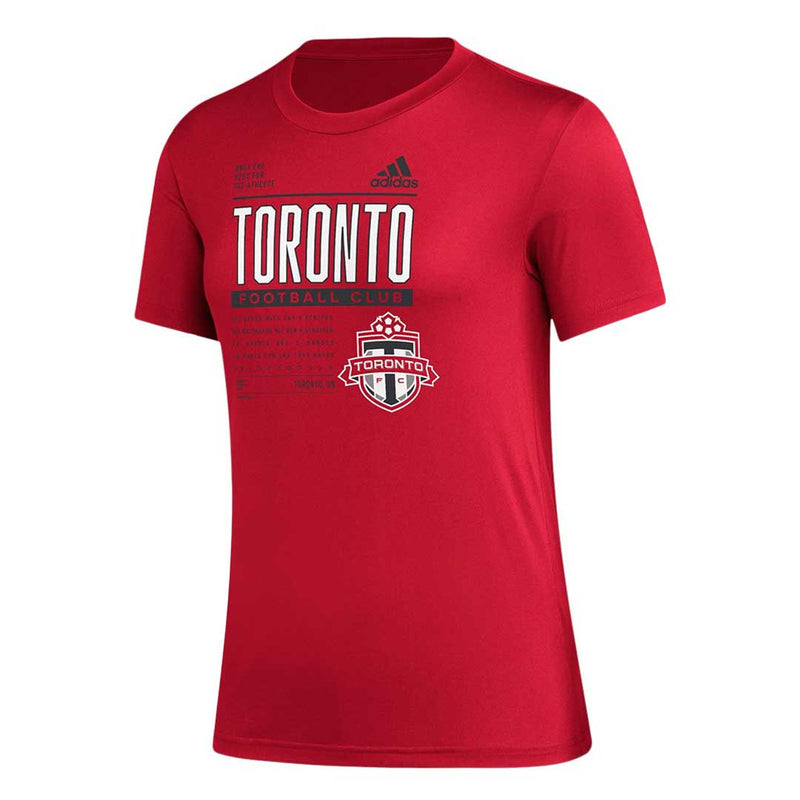 adidas - Women's Toronto FC Short Sleeve Pregame T-Shirt (H49835)