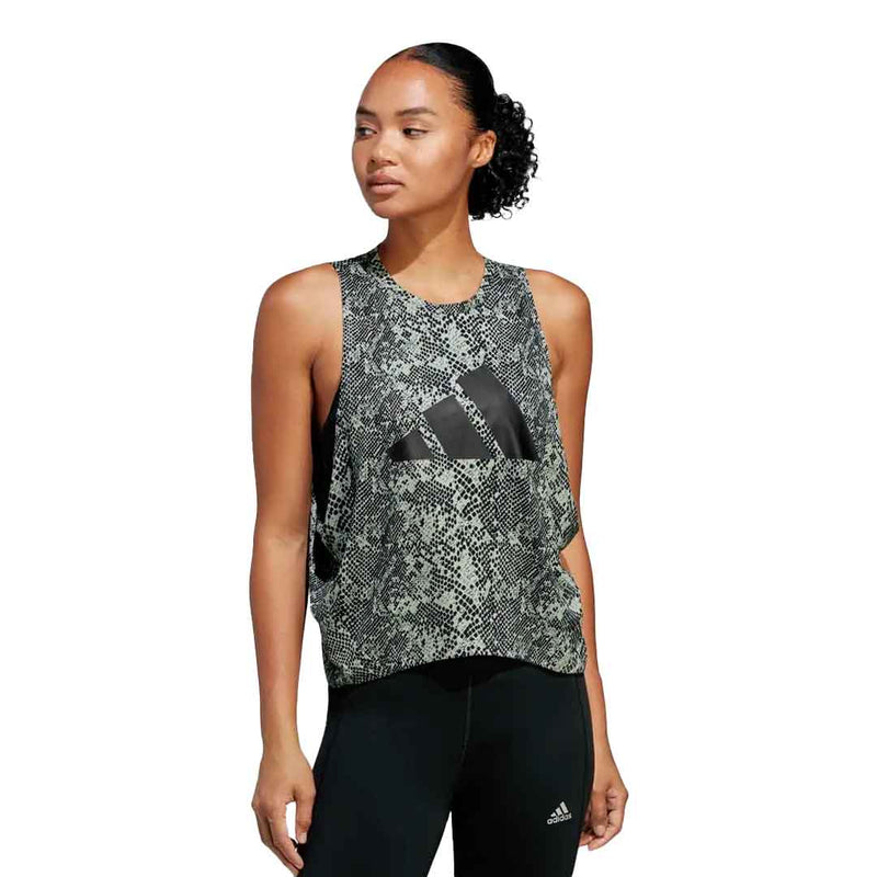 adidas - Women's Train Icons Allover Print Tank Top (HS2377)