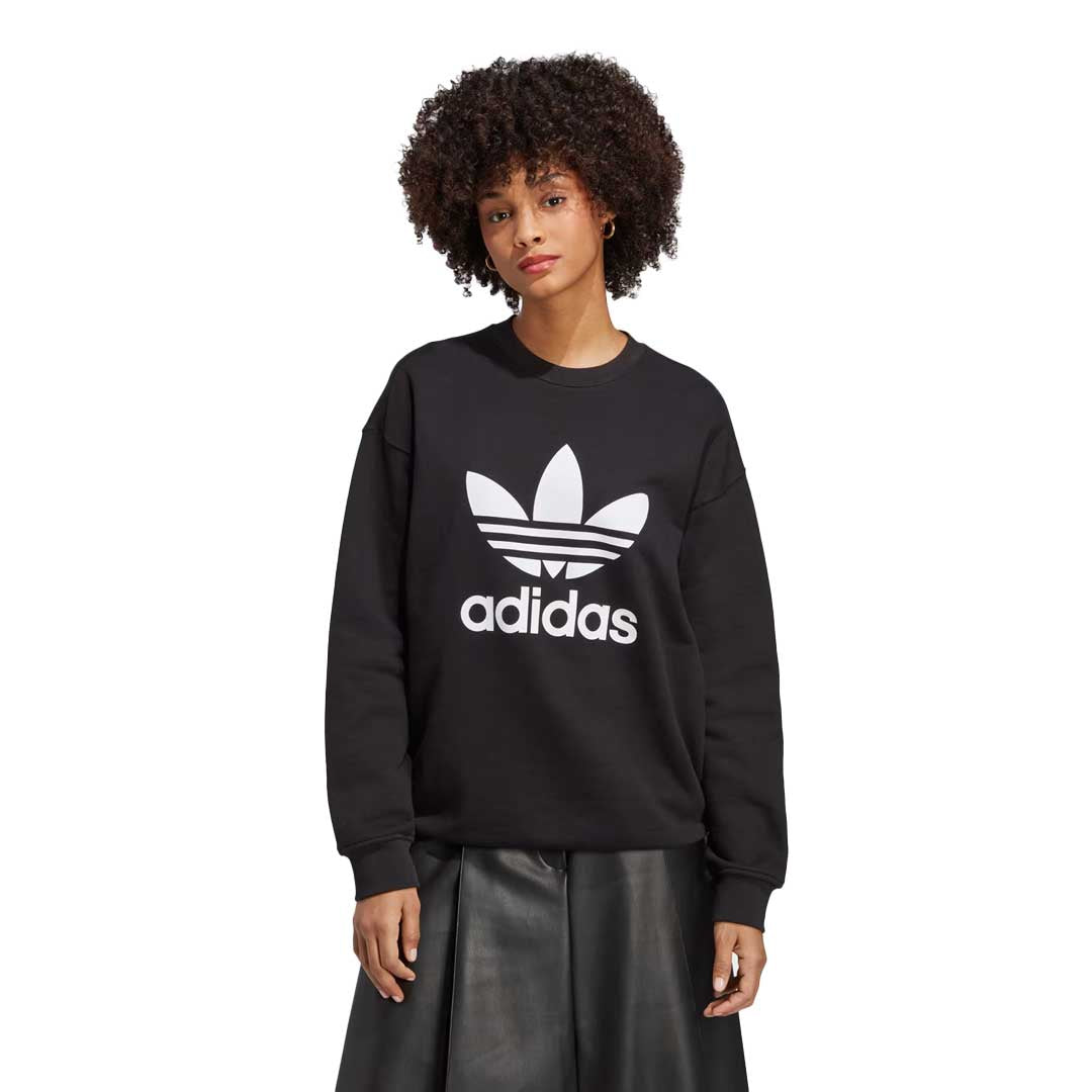 Adidas women's trefoil sweatshirt on sale