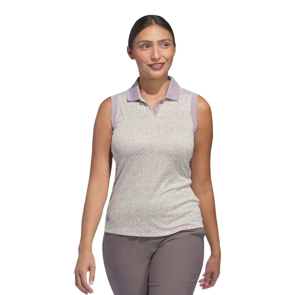 adidas - Women's Ultimate365 Jacquard Sleeveless Polo (IP8691)