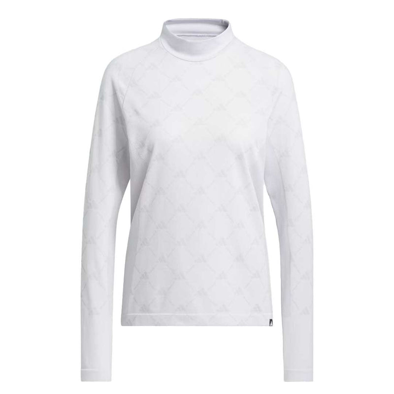 adidas - Women's Ultimate365 Tour Monogram Mock Neck Long Sleeve T-Shirt (IK7181)