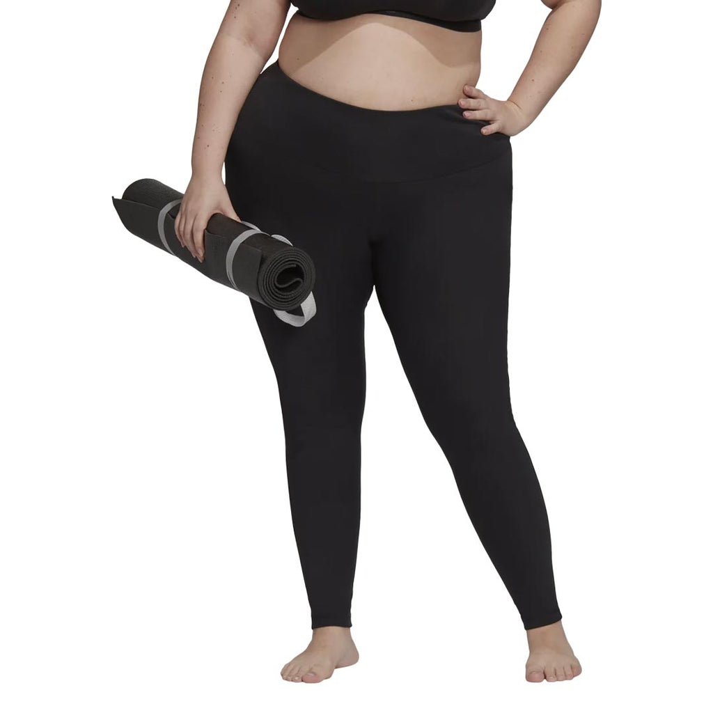 adidas - Women's Yoga Essentials High-Waisted Leggings (Plus Size) (HE6735)