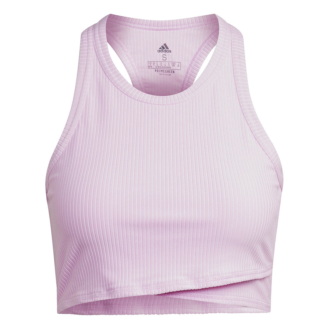 Adidas pink crop top online