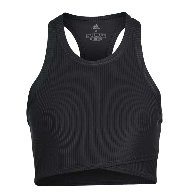 adidas - Women's Yoga Studio Wrapped Ribbed Sports Bra (HP1965)