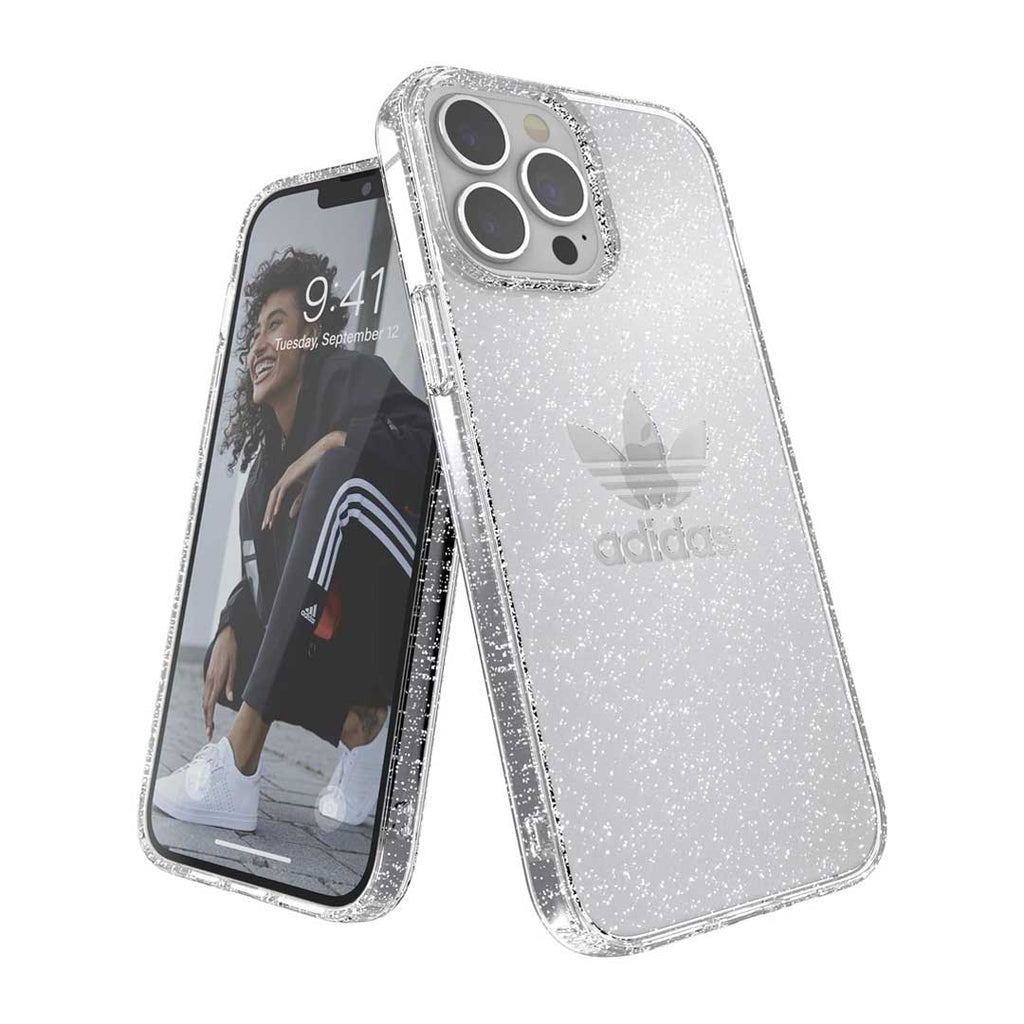 adidas - iPhone 13 Pro Max Protective Clear Glitter Phone Case (GA7469)