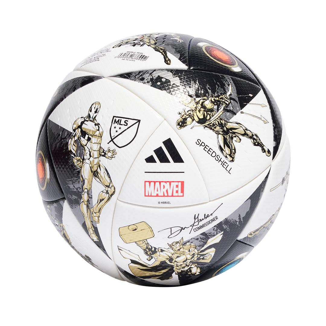 adidas Marvel MLS All Star Soccer Ball Size 5 IA1014 SVP Sports