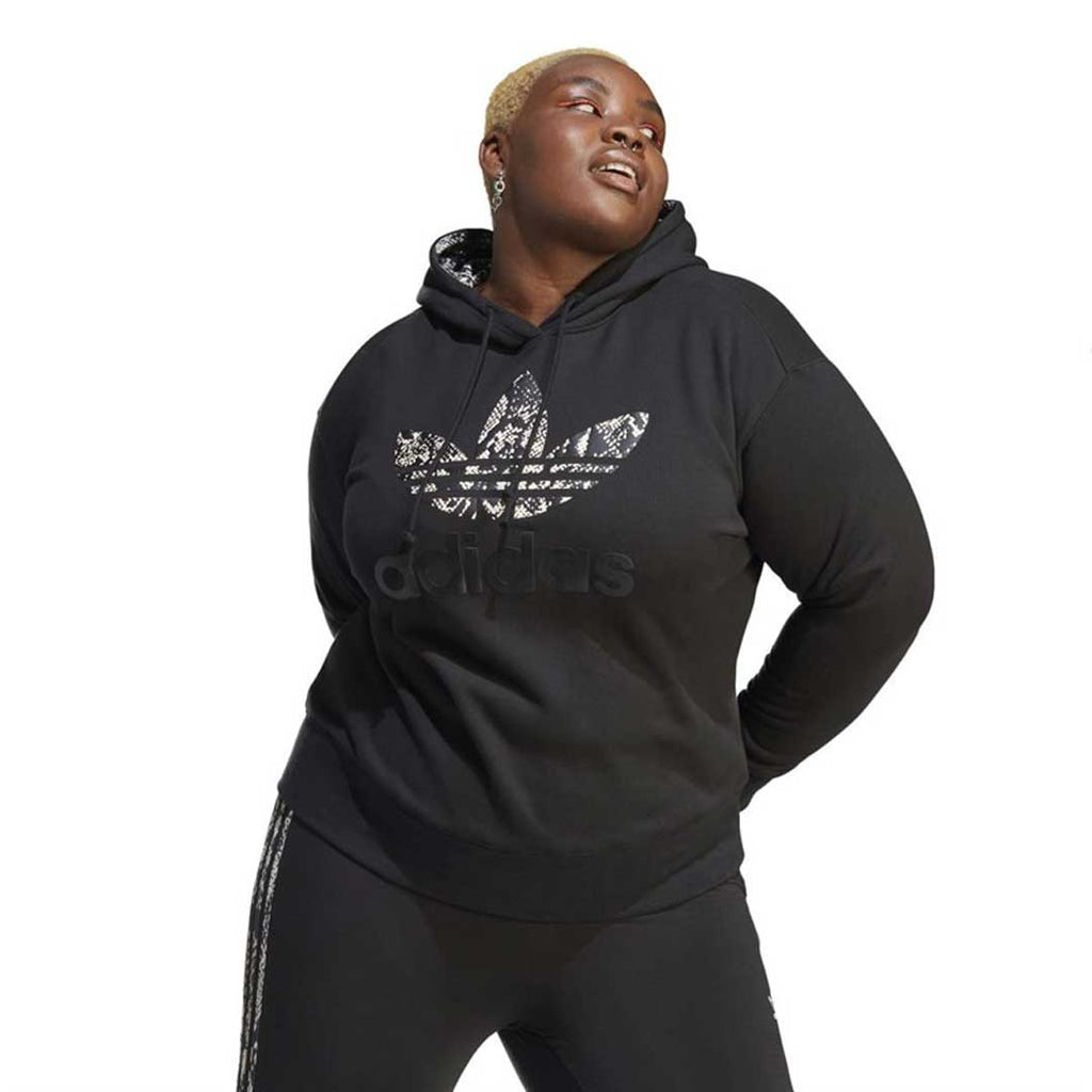 adidas - Women's Trefoil Logo Hoodie (Plus Size) (IC1551)