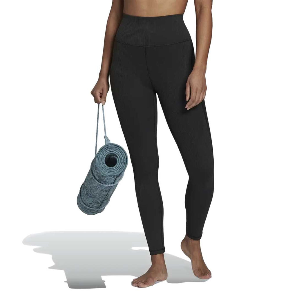 adidas - Women's Yoga Studio Luxe Wind High-Waisted Rib Leggings (HN9445)