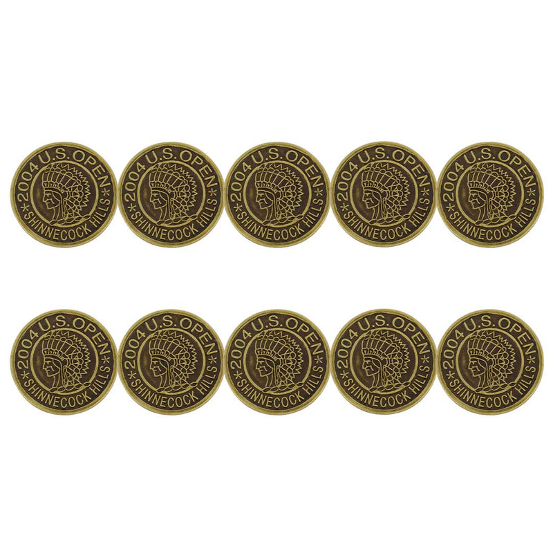 ahead - 2004 U.S. Open Shinnecock Hills Golf Ball Markers (BM BALLSW 1 - BRASS)