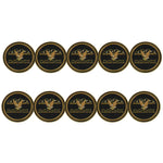 ahead - Alberni Golf Club Ball Markers (BM4 ALBERN-BLK-YEL)