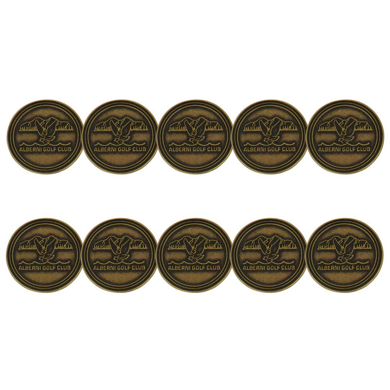 ahead - Alberni Golf Club Ball Markers (BM4 ALBERN-BRSS)