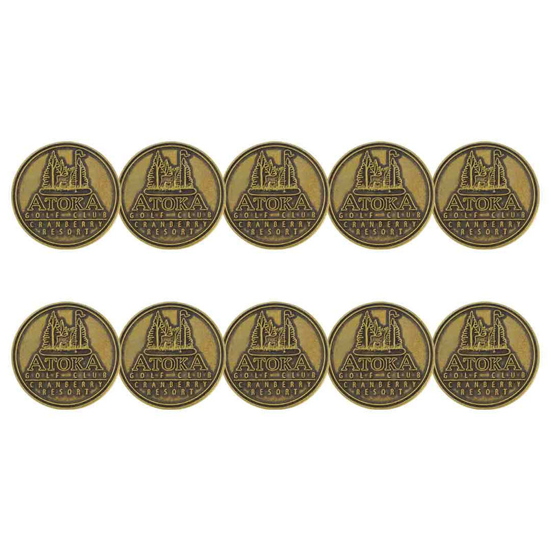 ahead - Atoka Golf Ball Markers (BM4RCRAN-BRSS)