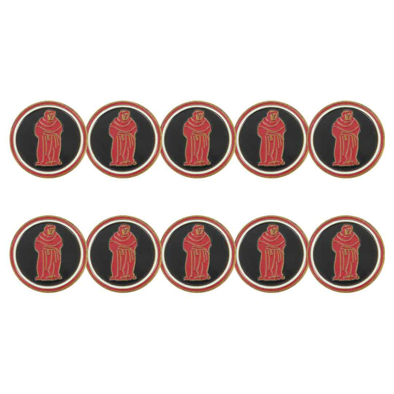 ahead - Golf Ball Markers (BM4R BROAD - BLKRED)