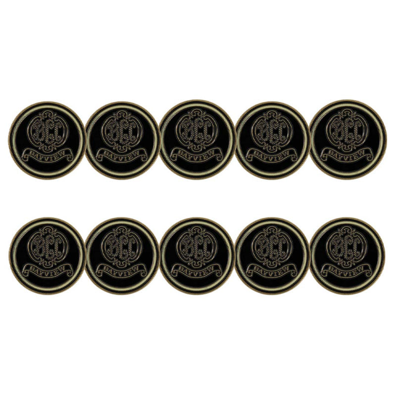 ahead - Bayview Ball Golf Markers (BM4 BAYVIEW - BLK)