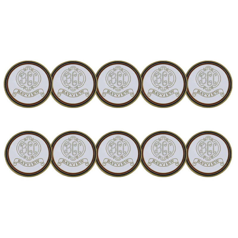 ahead - Bayview Country Club Golf Ball Markers (BM4 BAYVIEW - WHT)