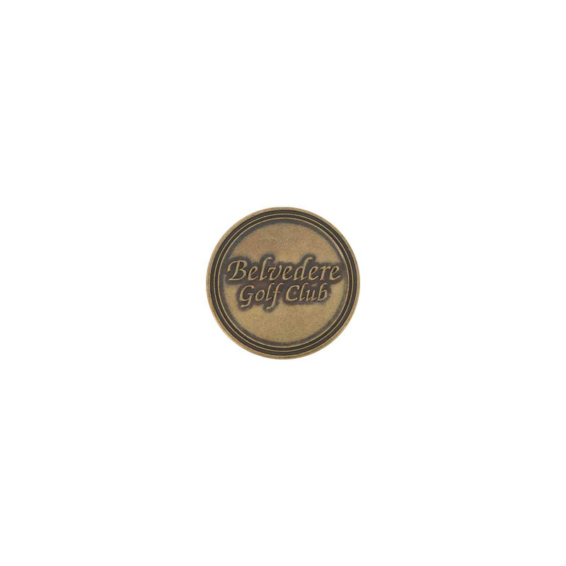 ahead - Belvedere Golf Club Ball Markers (BM4R BELVED-BRSS)