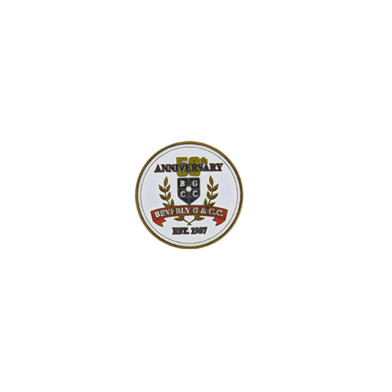 ahead - Beverly Golf & Country Club 50th Anniversary Ball Markers (BM4R BENERLI-WHT-RD-BLK)