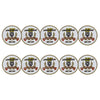 ahead - Beverly Golf & Country Club 50th Anniversary Ball Markers (BM4R BENERLI-WHT-RD-BLK)