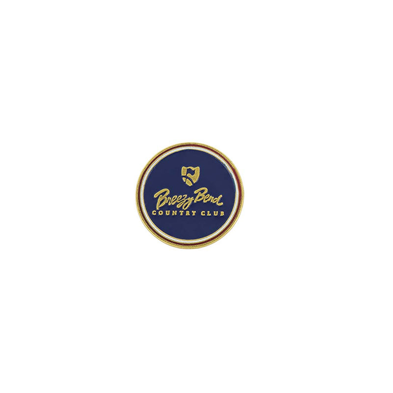 ahead - Breezy Bend Country Club Golf Ball Markers (BM4R GOLFBREEZY-NVY)