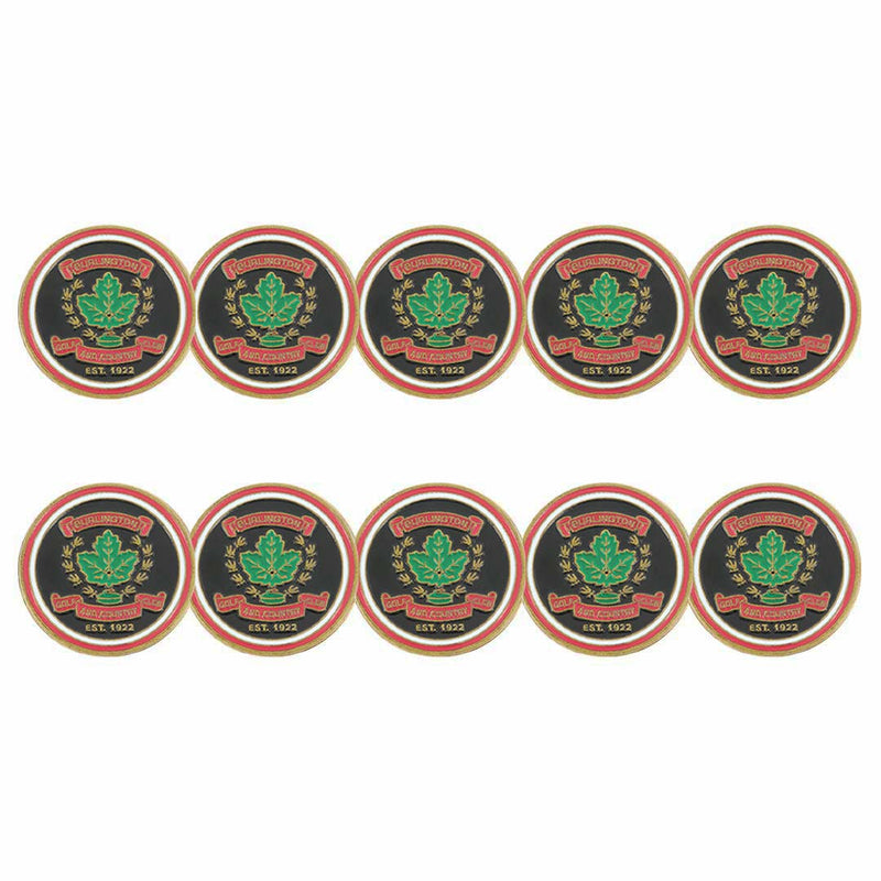 ahead - Burlington Golf & Country Club Golf Ball Markers (BM2-BURLIN-BLK)