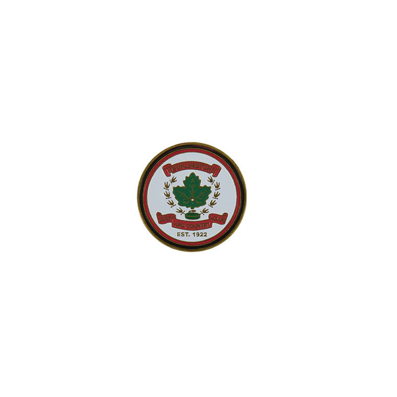 ahead - Burlington Golf & Country Club Golf Ball Markers (BM2-BURLIN-WHT)