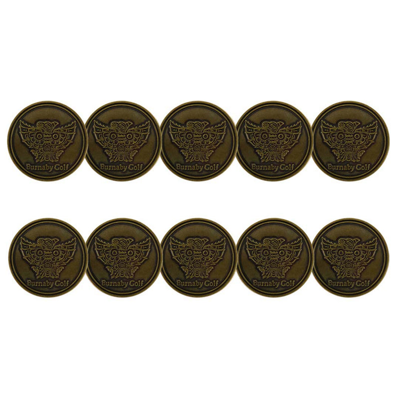 ahead - Burnaby Golf Ball Markers (BM4D BURNABY - BRASS)