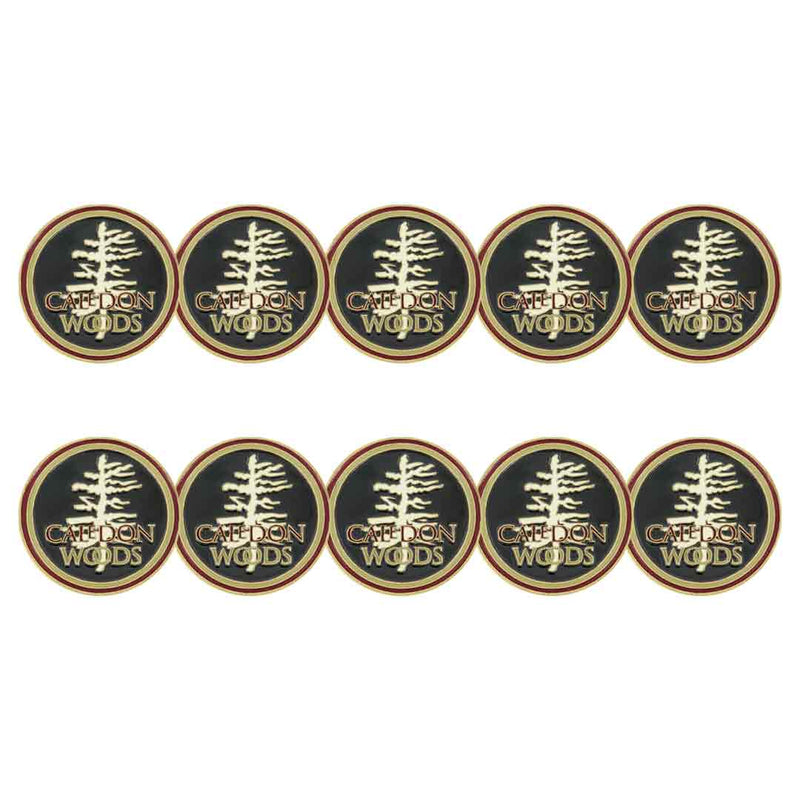 devant - Caledon Woods Golf Club Ball Markers (BM4CALED-BLK) 