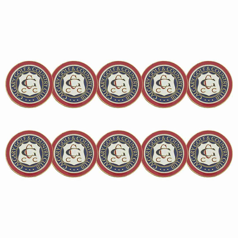 ahead - Calgary Golf Country Club Ball Markers (BM CALGCC - REDNVY)