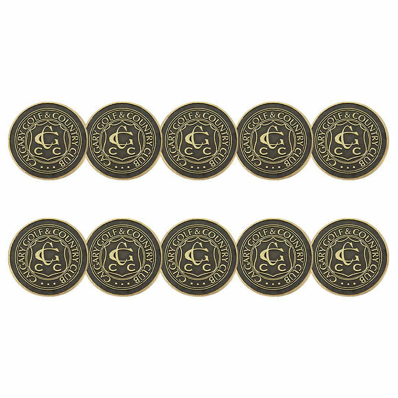 ahead - Calgary Golf & Country Club Ball Markers (BM CALGCC - BRASS)