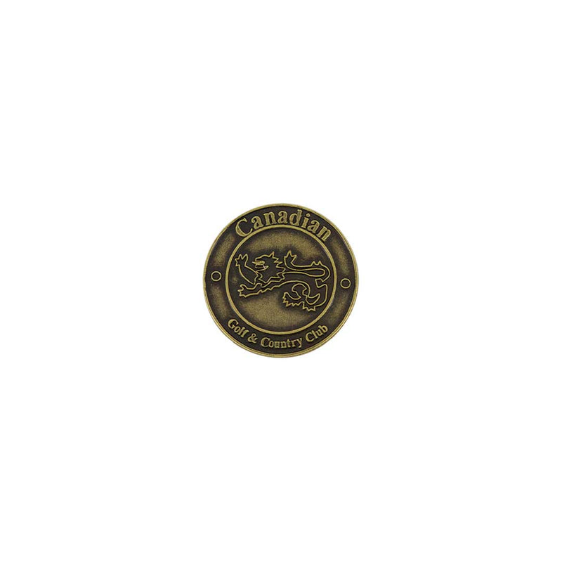 ahead - Canadian Golf & Country Club Ball Markers (BM4 CANGCC - BRASS)