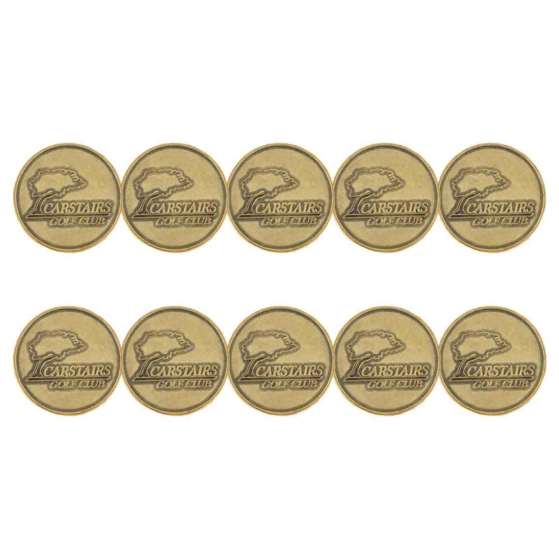 ahead - Carstairs Golf Club Ball Markers (BM4R CARSI - BRASS)