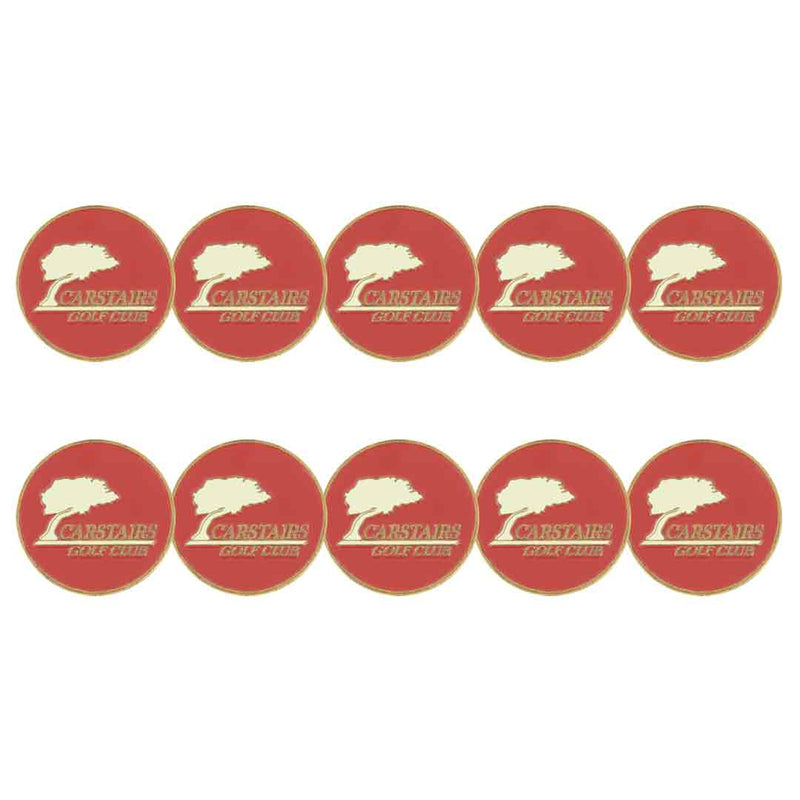 ahead - Carstairs Golf Club Ball Markers (BM4R CARSI - RED)