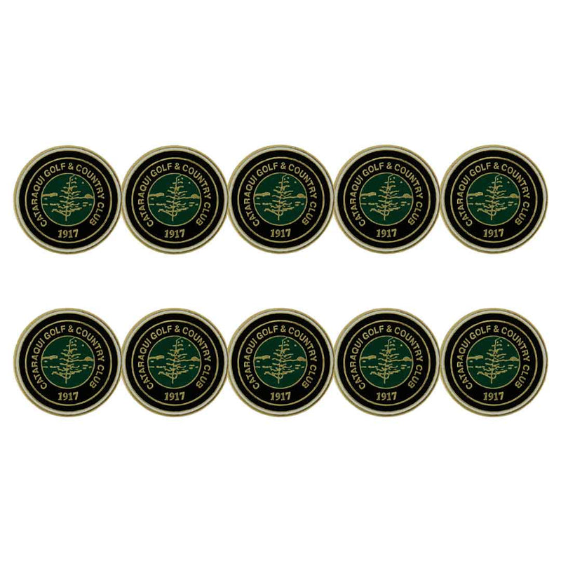 ahead - Cataraqui Golf & Country Club Ball Markers (BM4 CATARA-BLK-GRN)