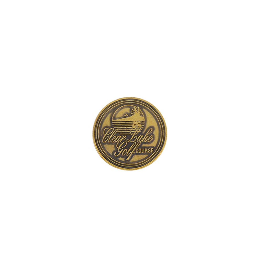 ahead - Clear Lake Golf Course Ball Markers (BM4R CLEARLI-BRSS)