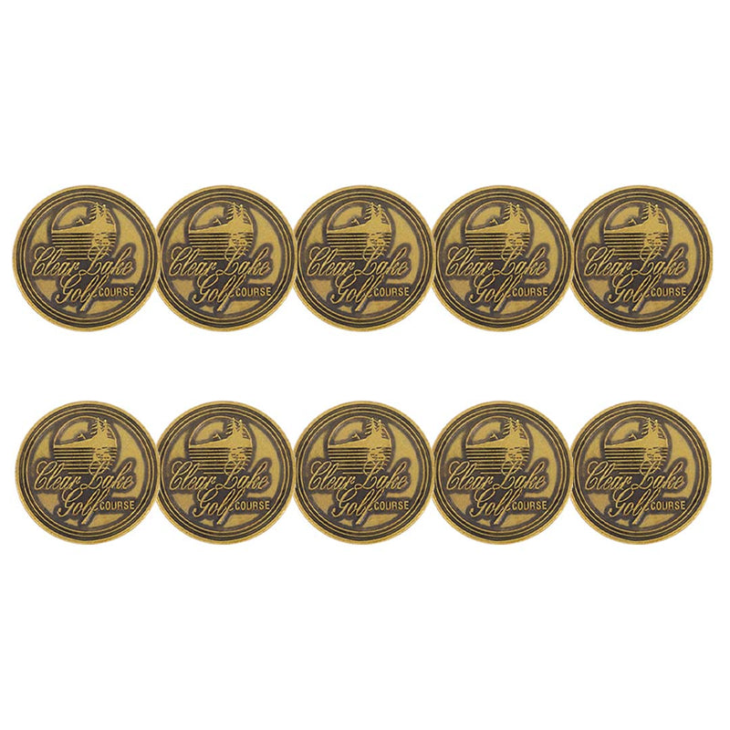 ahead - Clear Lake Golf Course Ball Markers (BM4R CLEARLI-BRSS)