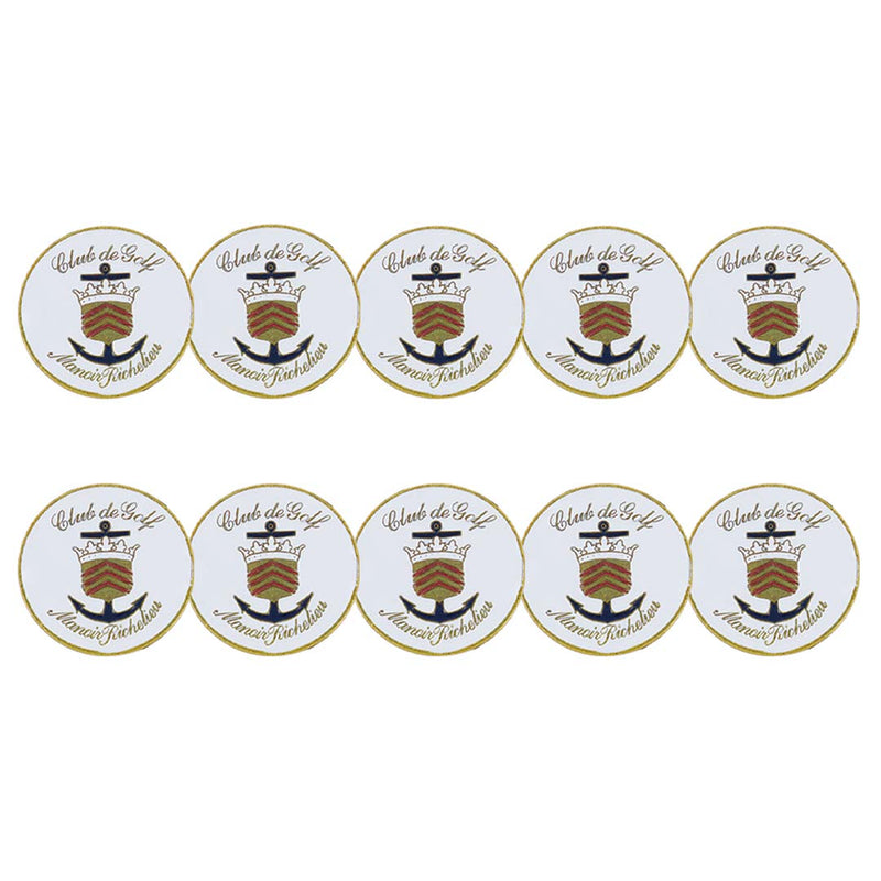 ahead - Club De Golf Manoir Richelieu Golf Ball Markers (BM4R CPSTOR 2 - WHT)