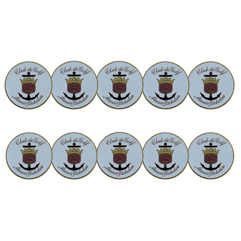 ahead - Club De Golf Manoir Richelieu Golf Ball Markers (BM4R CPSTOR 2 - BLU)