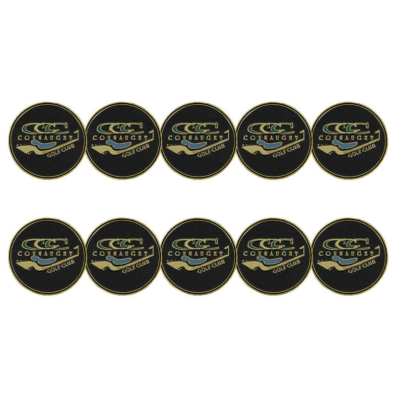 ahead - Connaucht Golf Club Ball Markers (BM CONNAU - BLK)