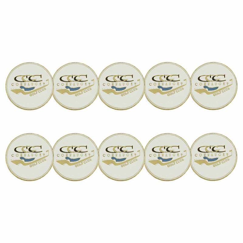 ahead - Connaucht Golf Club Ball Markers (BM CONNAU - WHT)